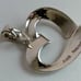 Vintage New Designer Marcasite Sterling Silver Heart Pendant 18 Necklace