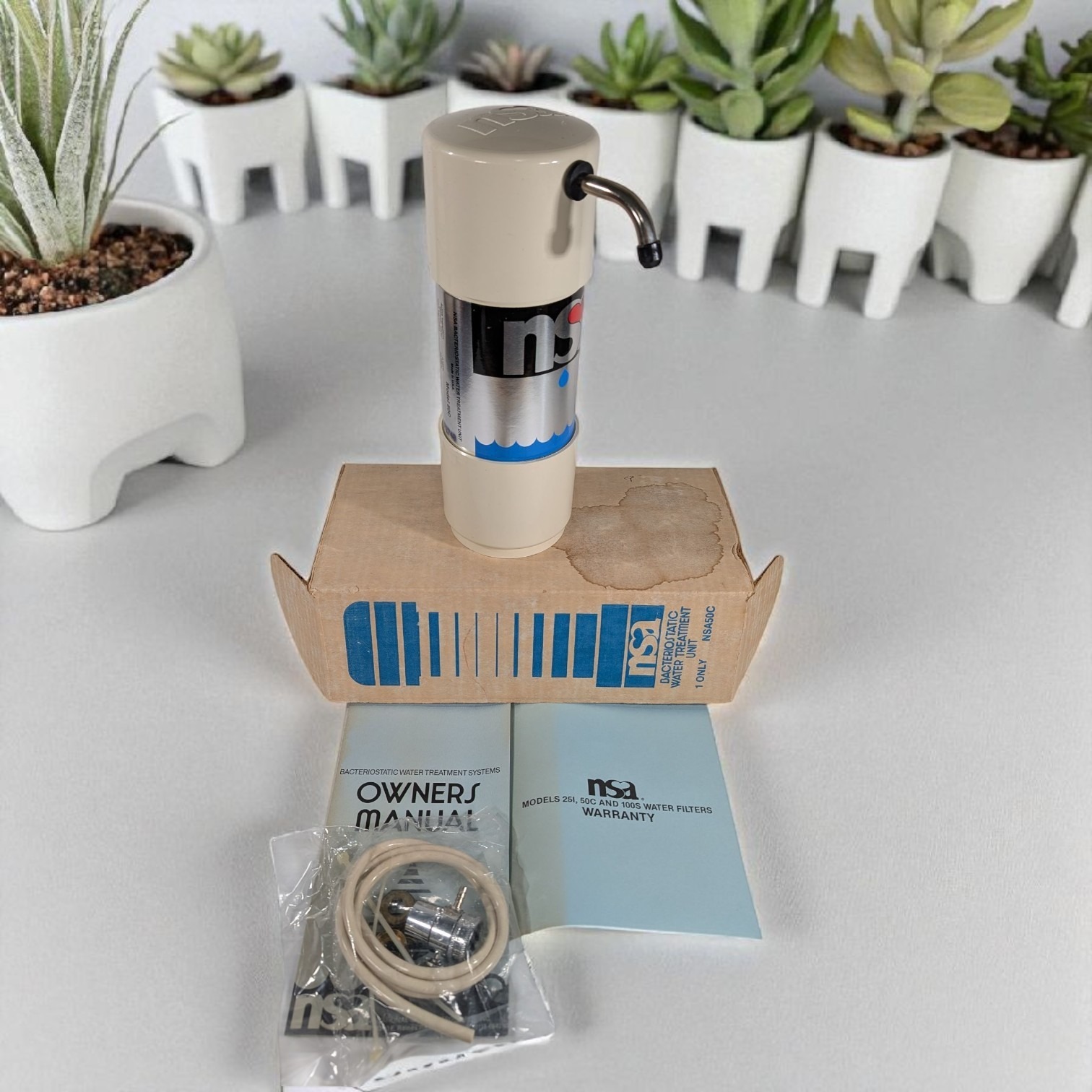 NSA 50C Bacteriostatic Water Filter Treatment Unit  NOS Counter Top