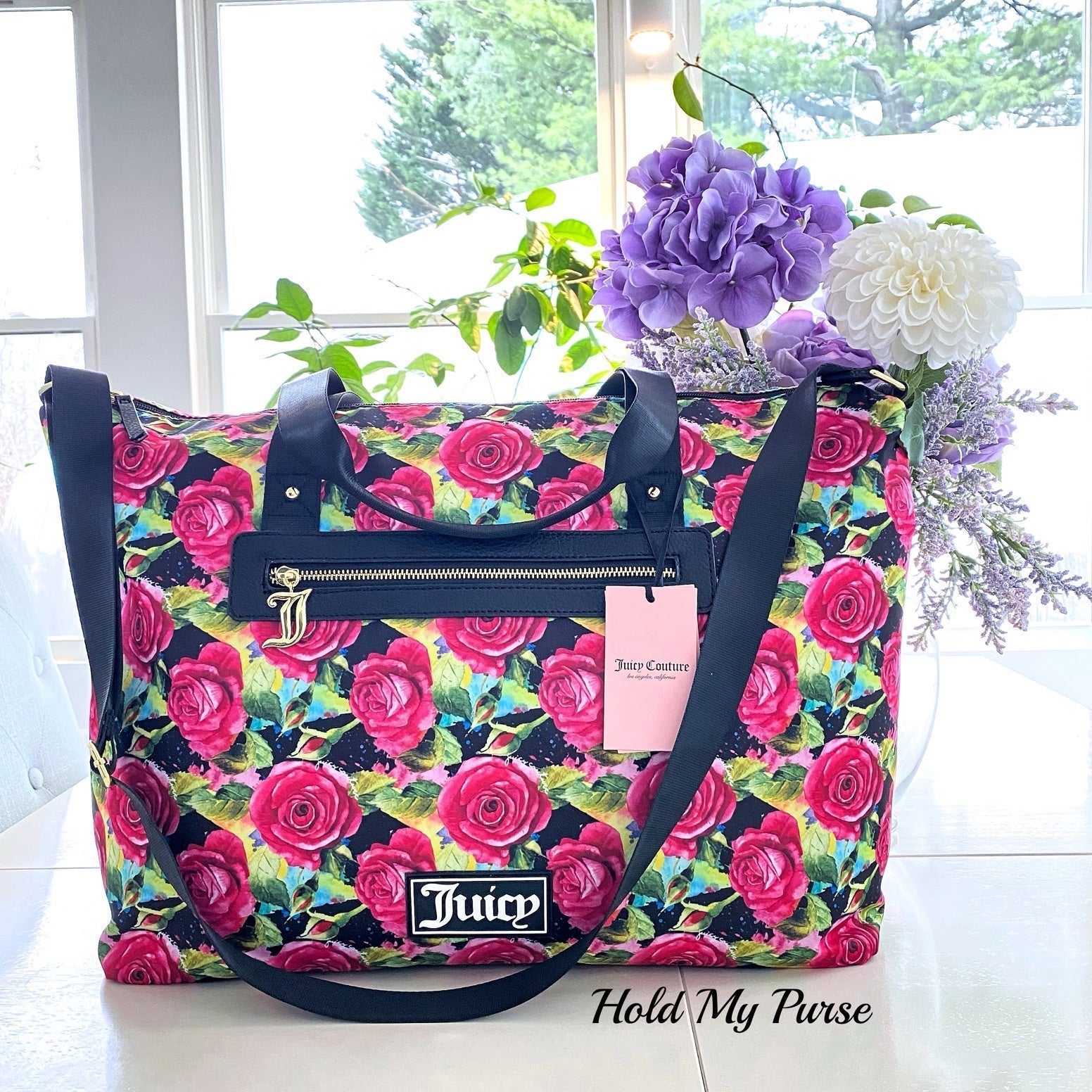 Juicy Couture Roses Tote Bags for Women Mercari