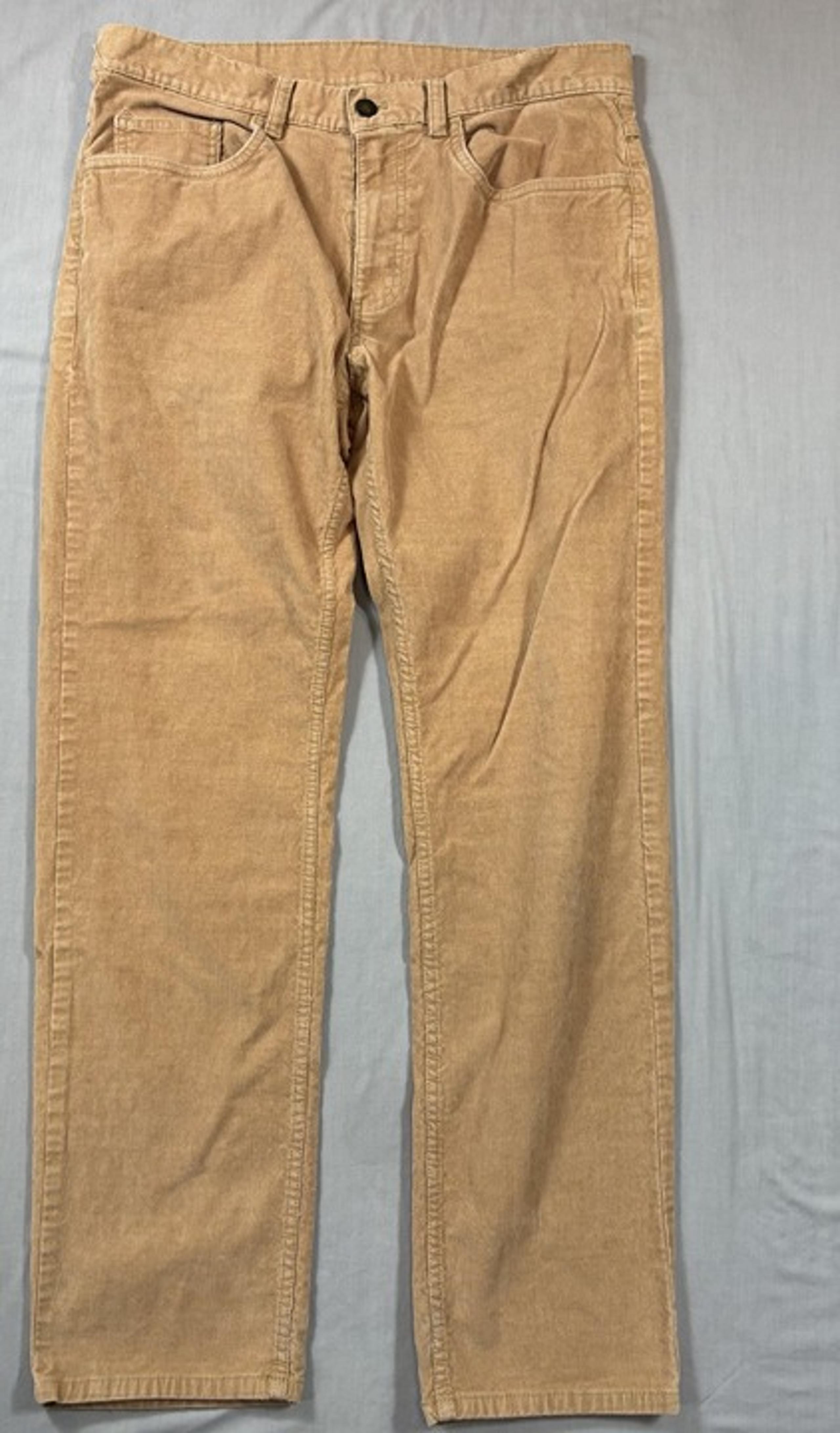 Brooks Brothers 346 Pants Mens 32x30 Brown Corduroy Straight Regular Casual Y2K