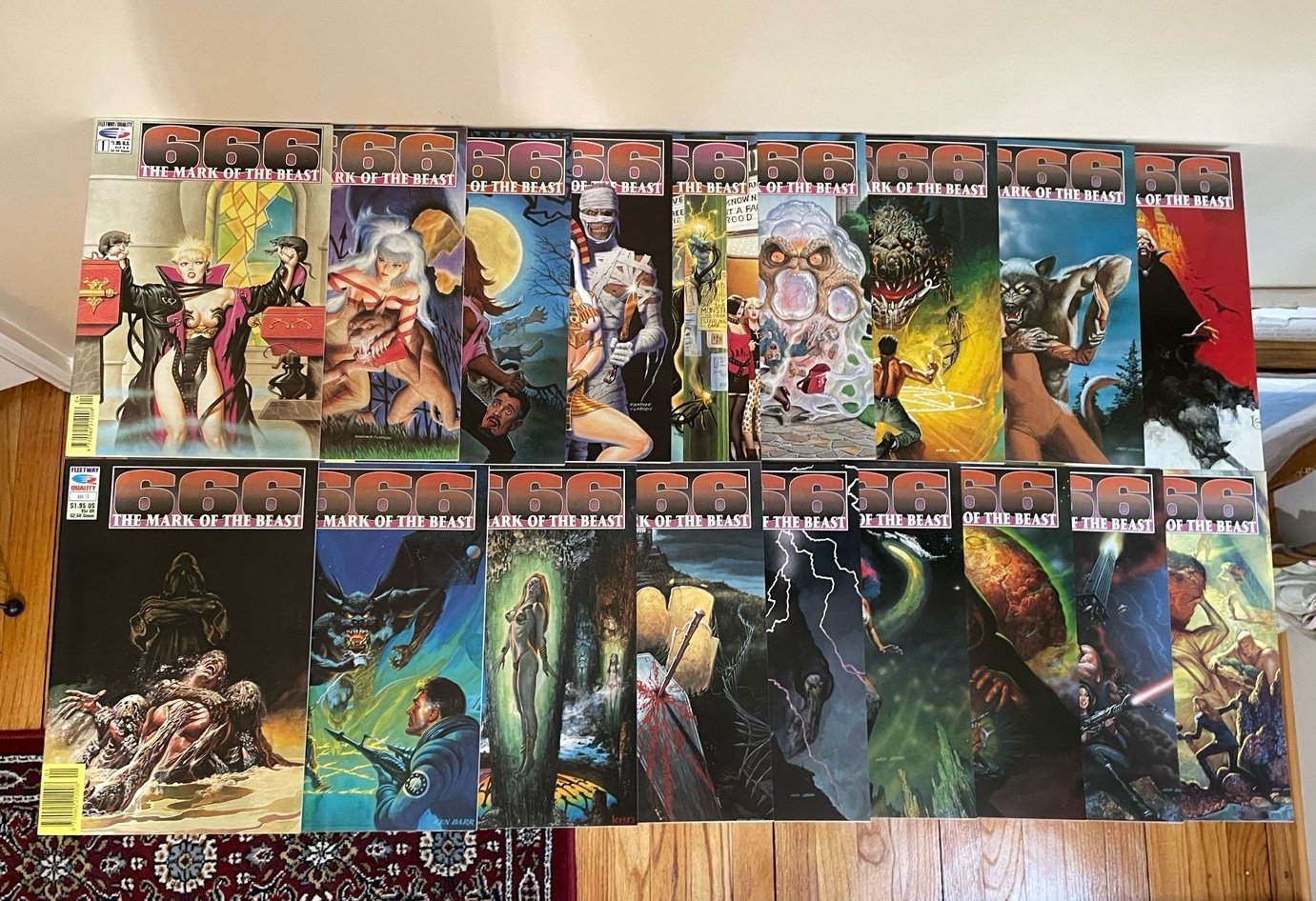 666: The Mark of The Beast FULL RUN #1-18 1990-92 Fleetway Comics
