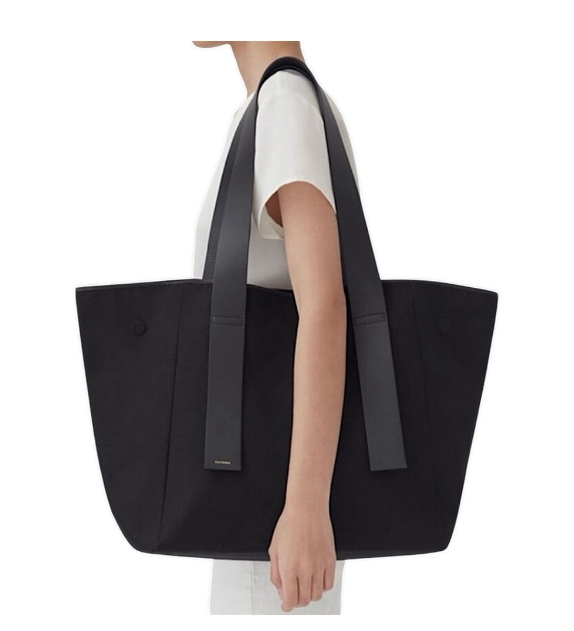 Cuyana black tote