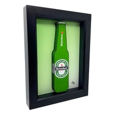 Heineken Beer Bottle 3D Pop Art