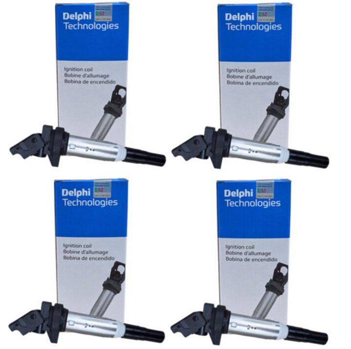 NEW DELPHI x4 Ignition Coils For 2001-2022 BMW 2.5L 3.0L 3.2L, 12138616153