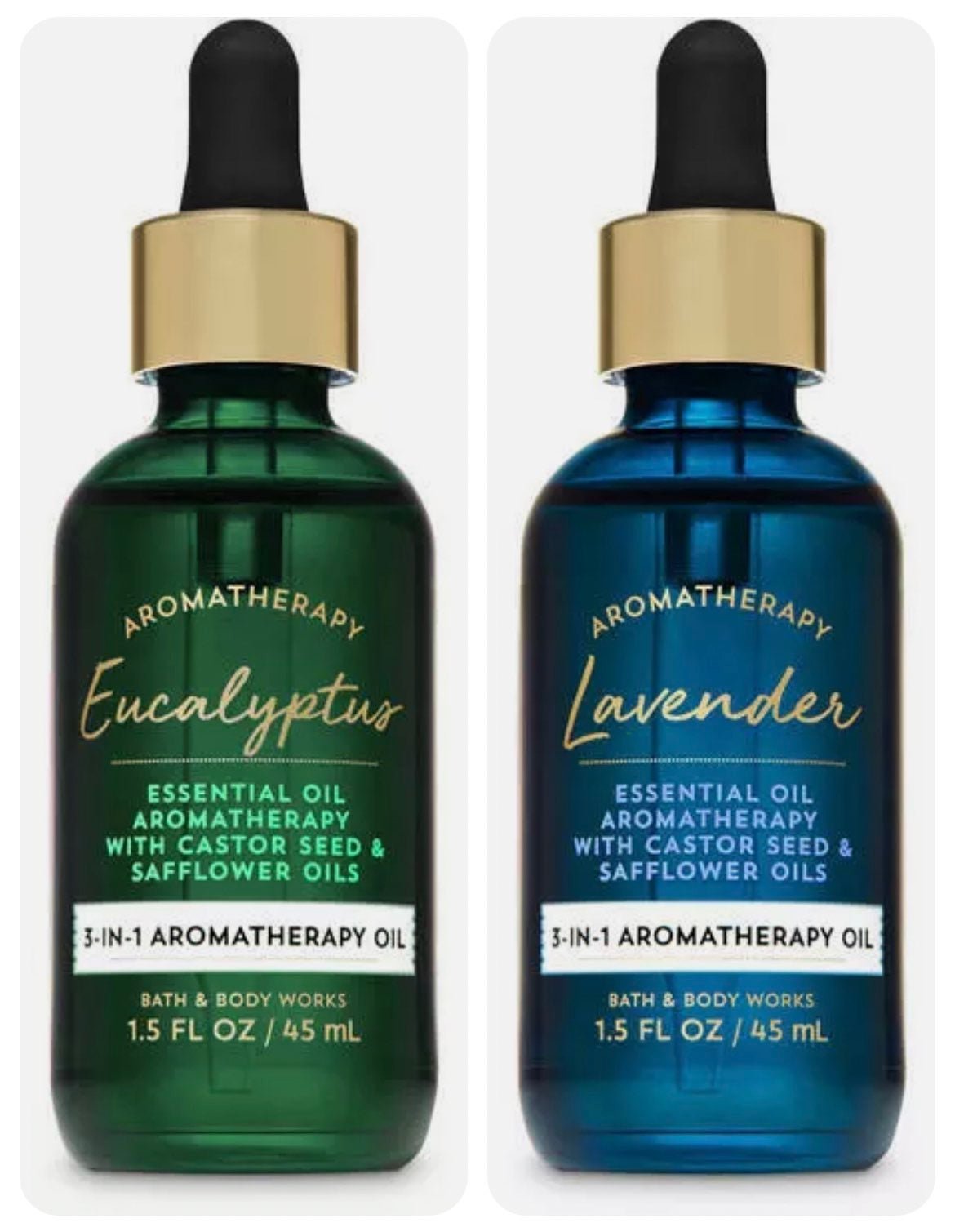 Bath and Body works Aromatherapy Eucalyptus and Lavender oils duo