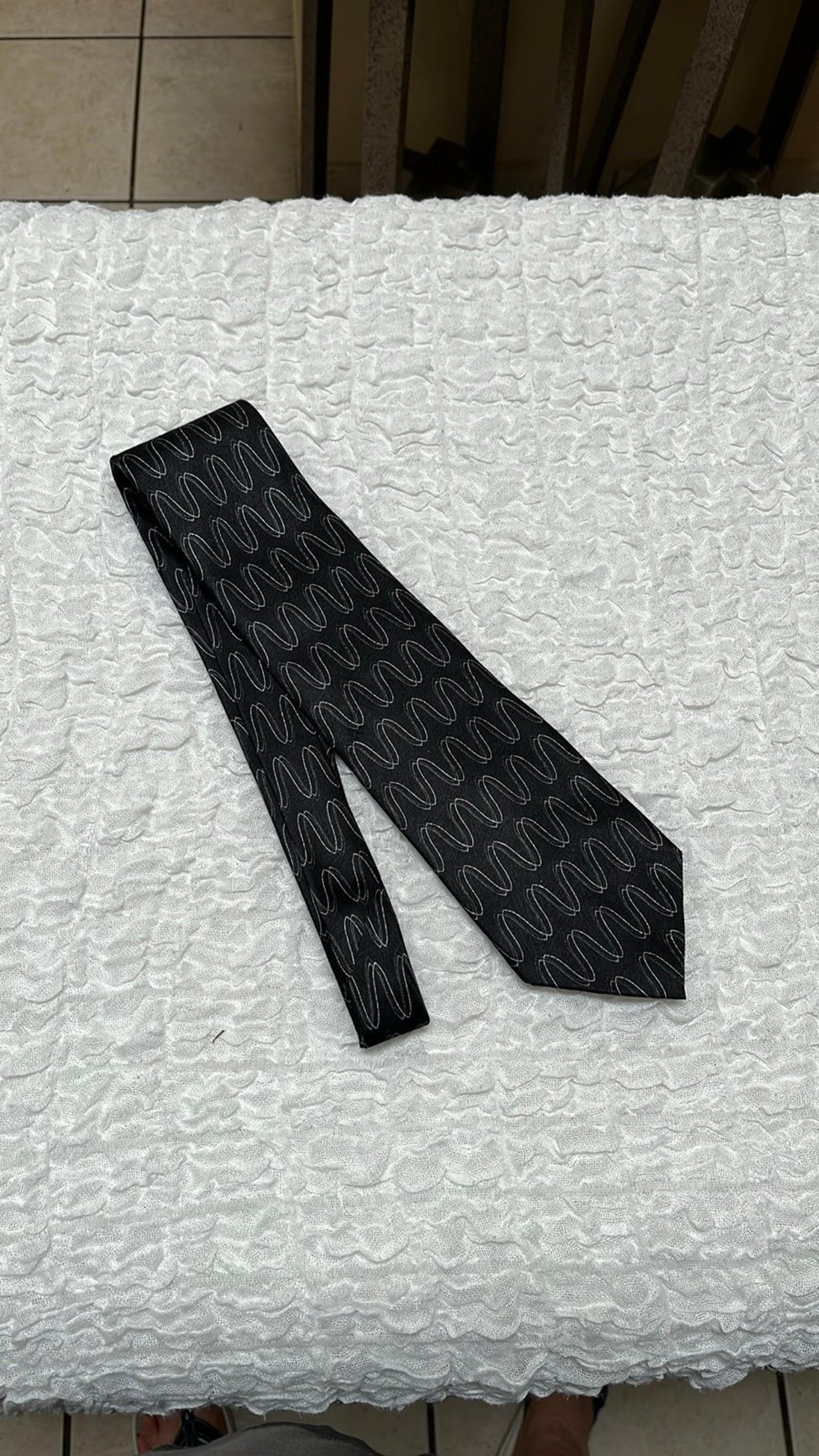 ALEXANDER JULIAN COLOURS Neck Tie Charcoal Black/Silver