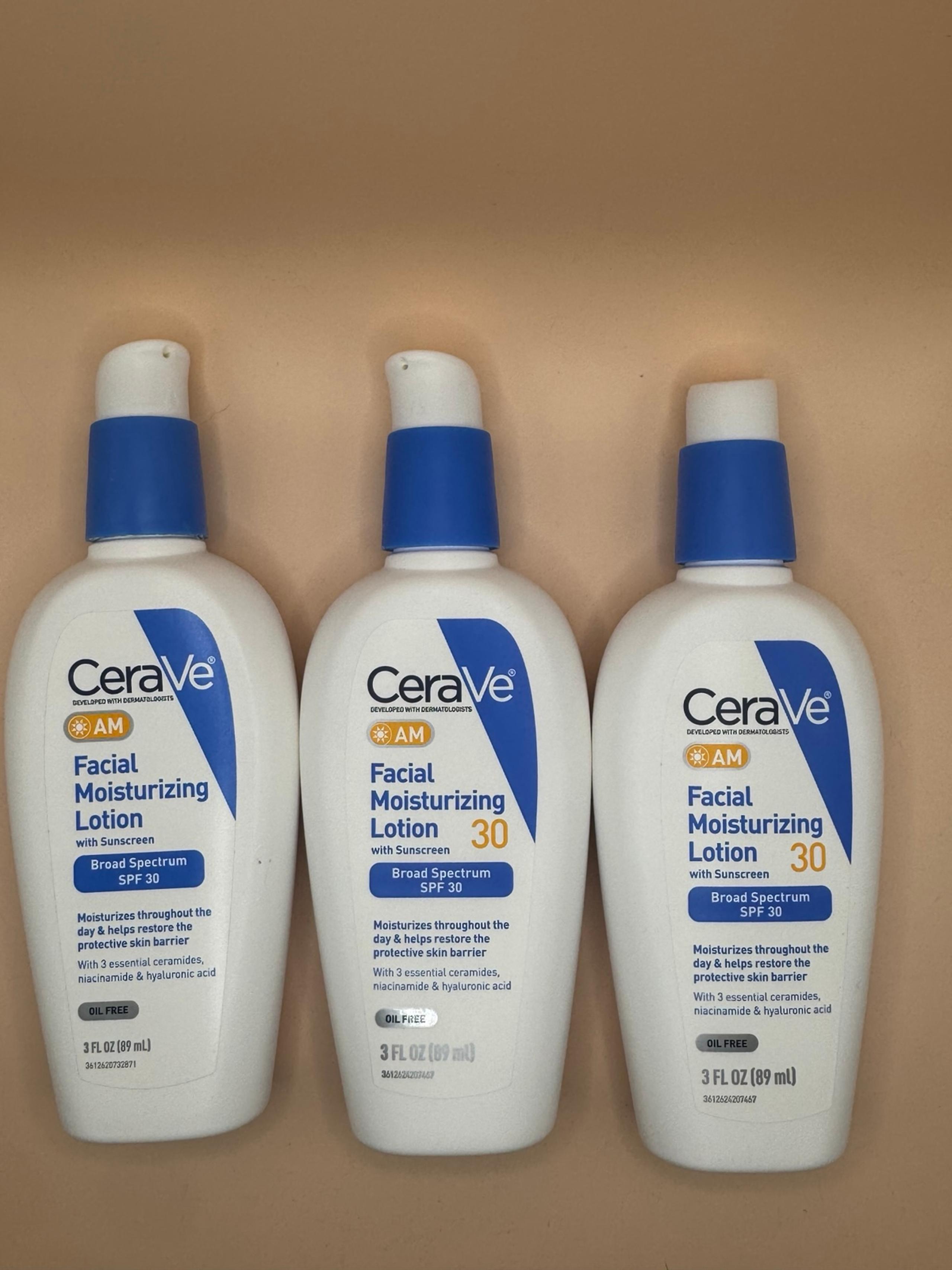 3 CeraVe Facial Moisturizer Lotion