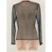 Size Small SEXY BLACK MESH SHEER EMBELLISHED GOLD STUD TOP Dressy Evening Club