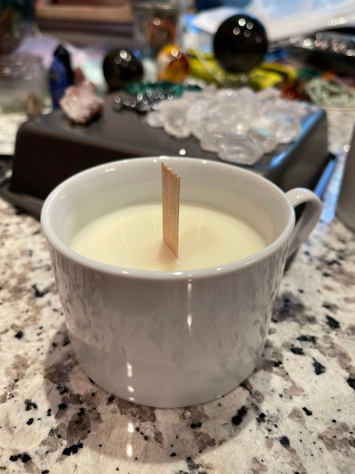 Handmade Crystal & Oil Infused Candle