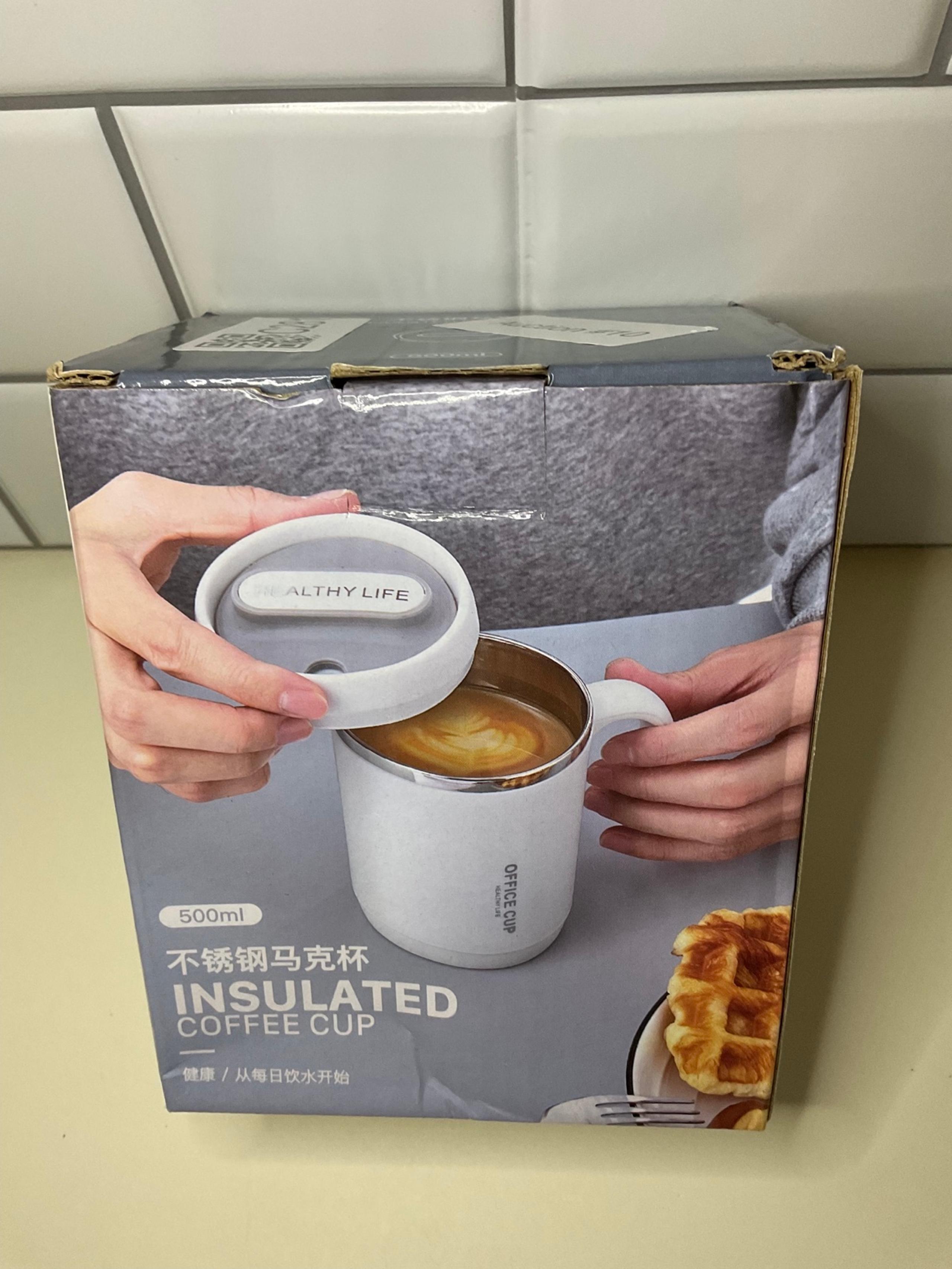Insulated Coffee Office Cup w/ Lid & Straw Secret Santa/ Coworker Gift