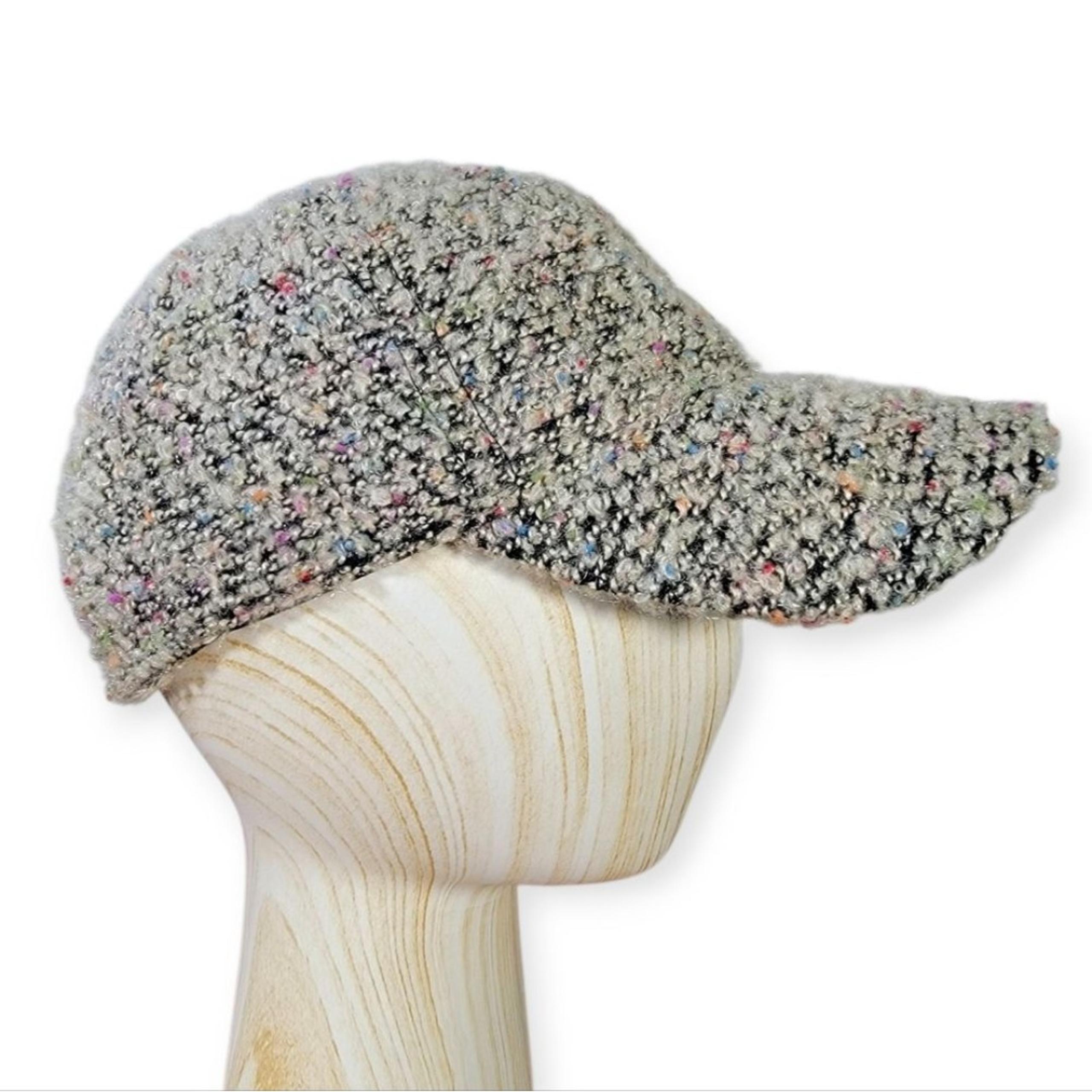 Scala Tweed Baseball Cap Women's One Size Multi Color Snapback