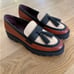 Franco Sarto - Balinna Slip On Chunky Sole Loafers in Brown Beige & Black