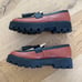 Franco Sarto - Balinna Slip On Chunky Sole Loafers in Brown Beige & Black