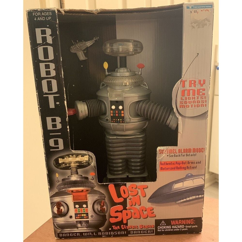 Vintage 1997 Lost In Space Trendmasters Robot B-9 Action Figure New In Box