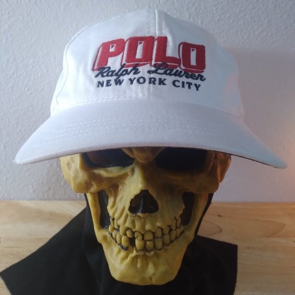 RARE Vintage Polo Sport Ralph Lauren New York City Strap Back Hat