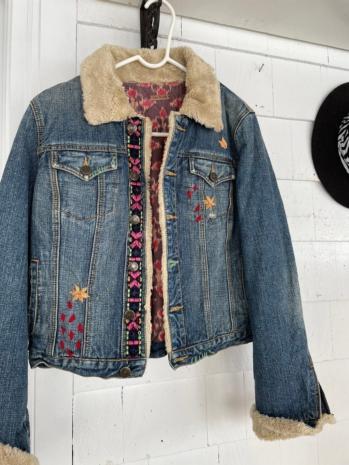 Rare Find Free People Trucker Jean Jacket