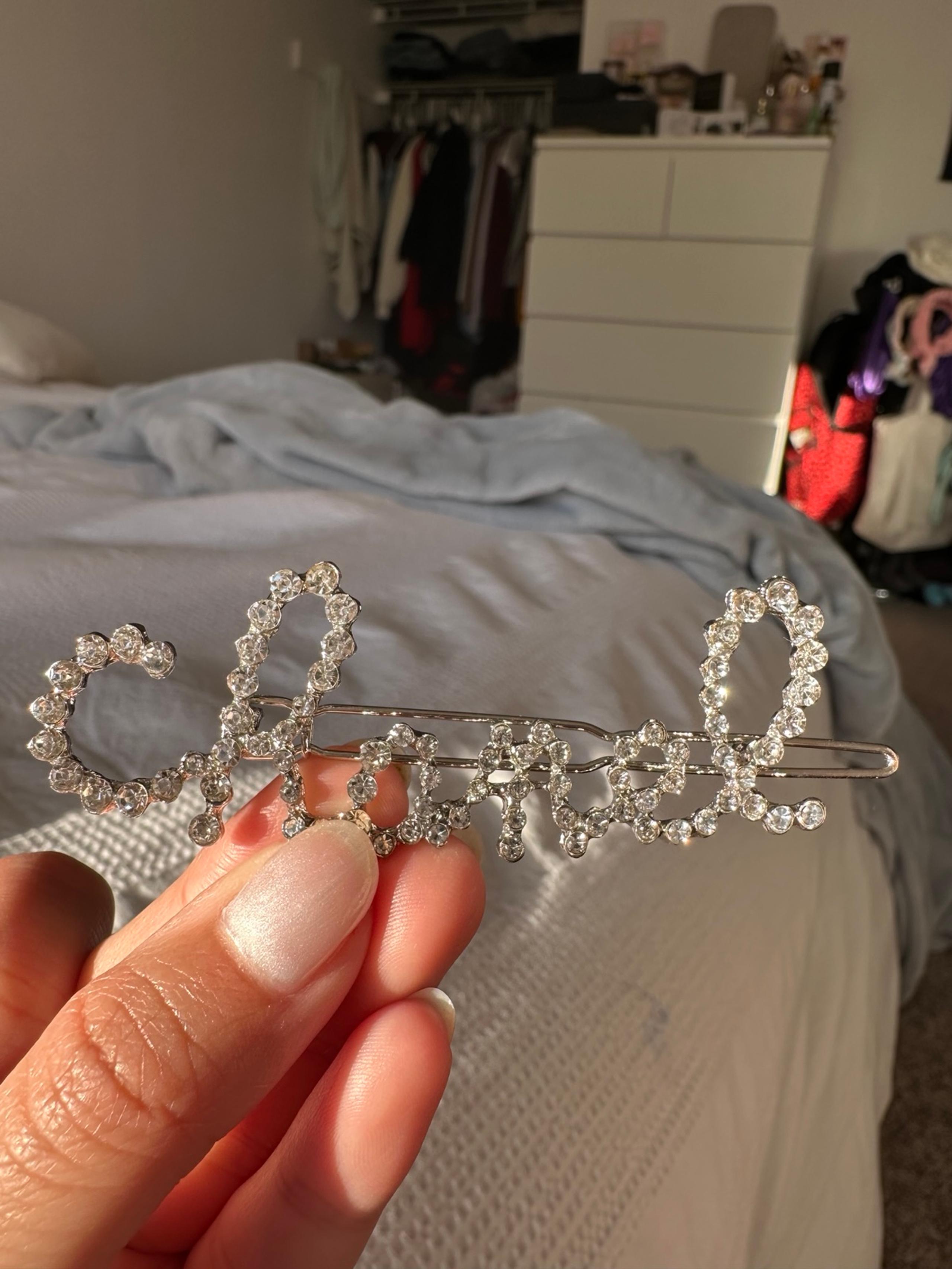 Silver Chanel Hair Clip Barrette