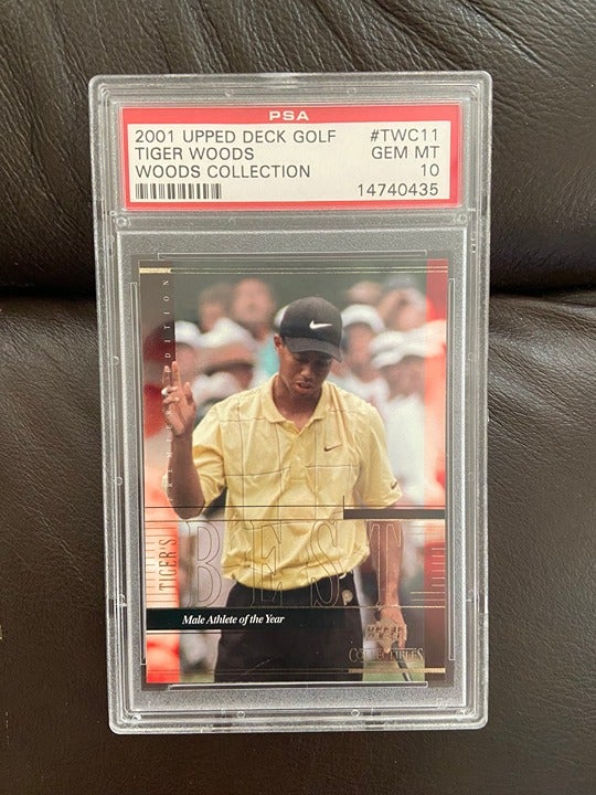 2001 Upper Deck Tiger Woods Career Tiger Woods #TWC11 PSA 10 Rookie RC