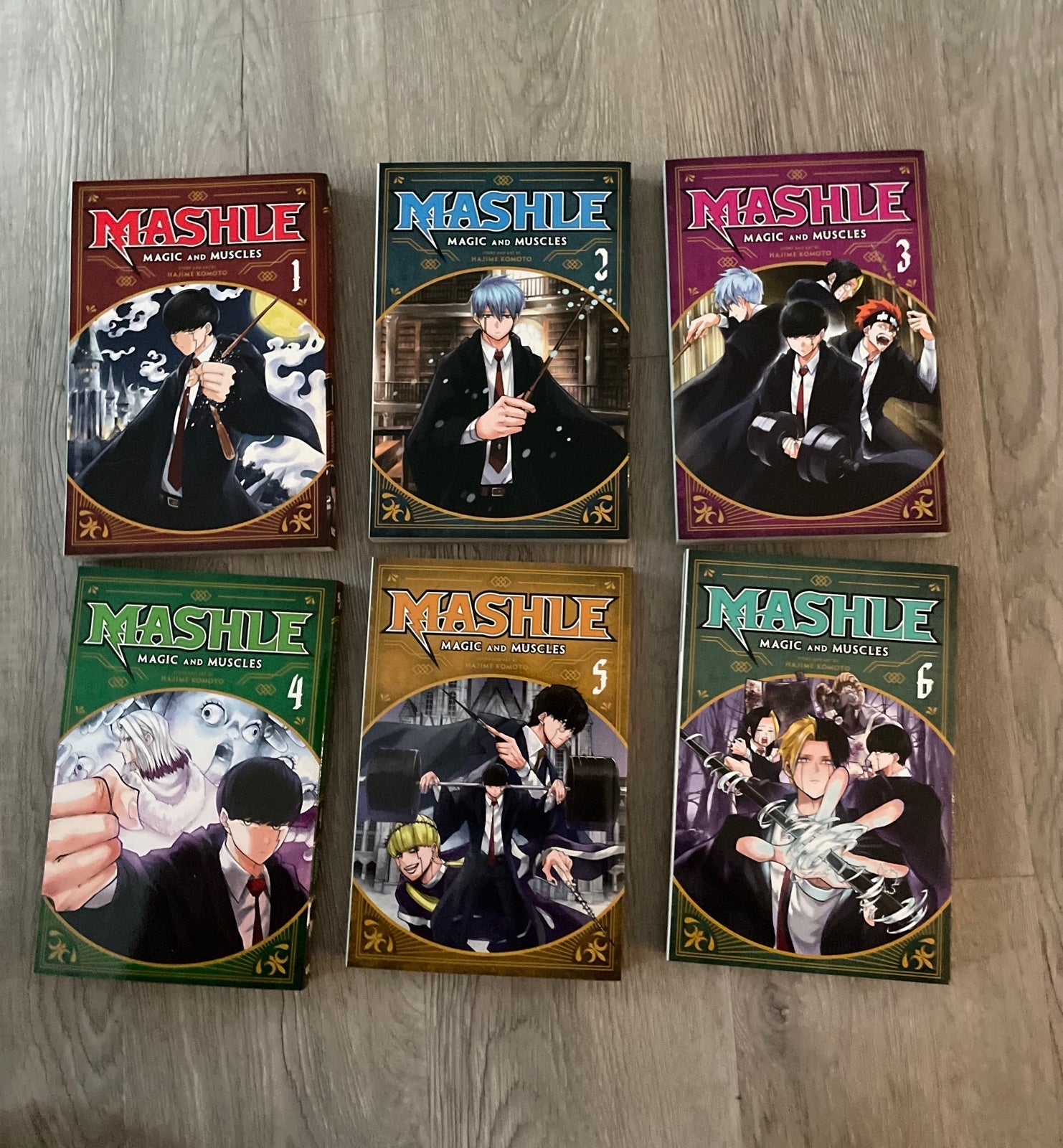 Mashle Magic and Muscles Manga Vols 1-6
