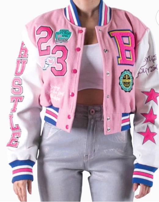 Women’s wool crop varsity jacket size small