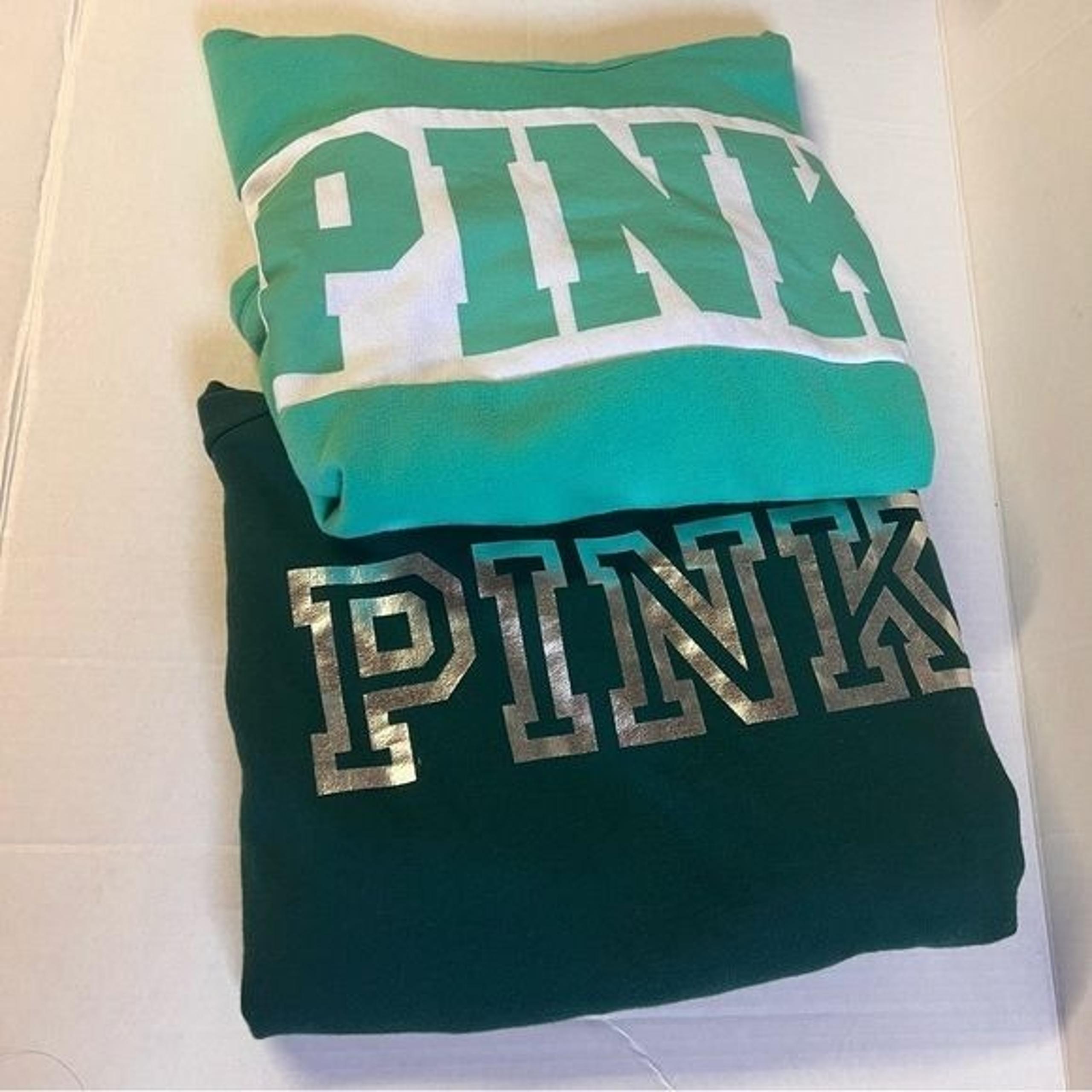 Pink Victoria Secret every day lounge long neck pullover bundle size S/P