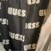 Guess Vegan Leather Gray Moto Style Leather Jacket Pockets quilted Elbows Sz XL
