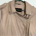 Guess Vegan Leather Gray Moto Style Leather Jacket Pockets quilted Elbows Sz XL