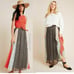 Anthropologie Margot Pleated Maxi Skirt