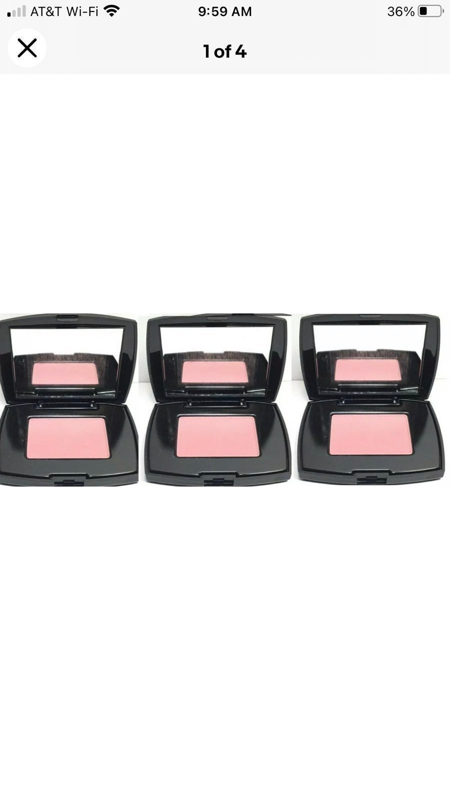 3 X Lancome Blush Subtil Delicate Oil Free Powder Blush in Rose Fresque (2.5g/0.