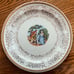 6 Piece Taylor Smith Taylor USA China #22KT Gold Layered Colonial Couple Saucer