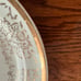 6 Piece Taylor Smith Taylor USA China #22KT Gold Layered Colonial Couple Saucer
