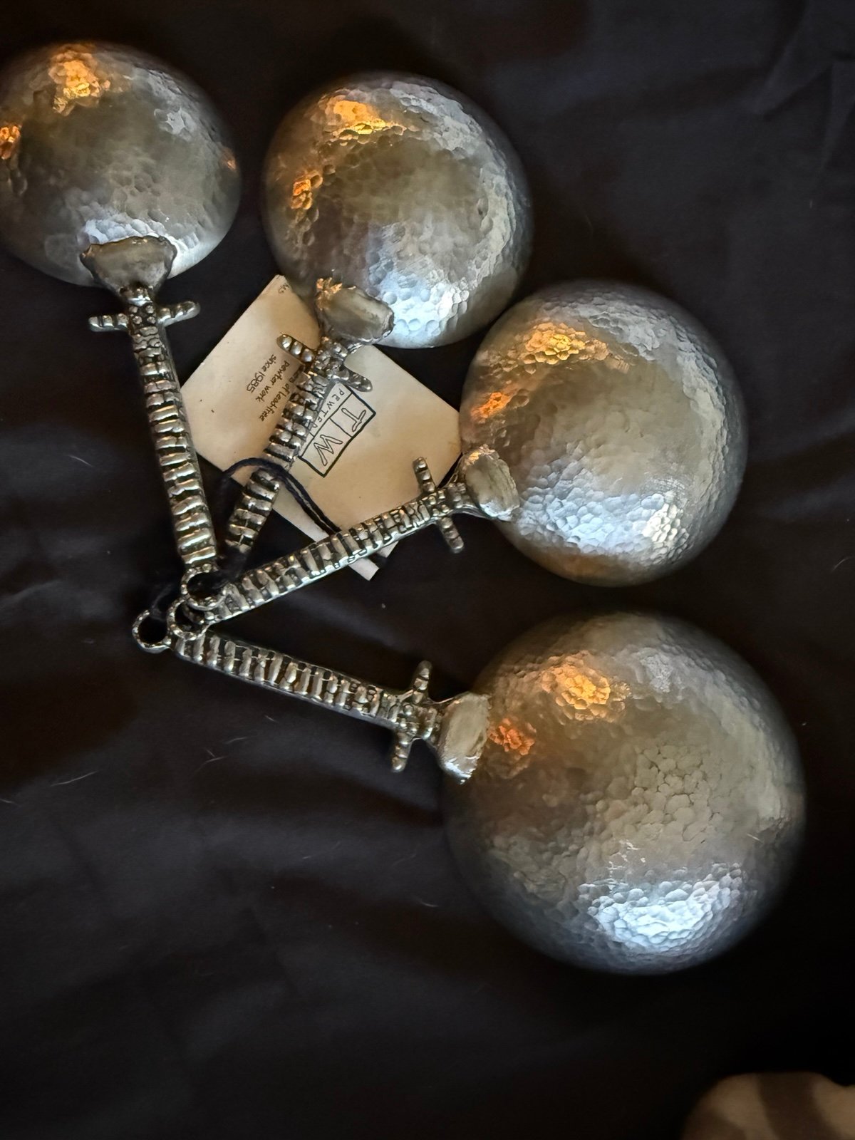 Pewter Measueing Cups by The Tin Woodsmen Pewter co. Eugene Oregon