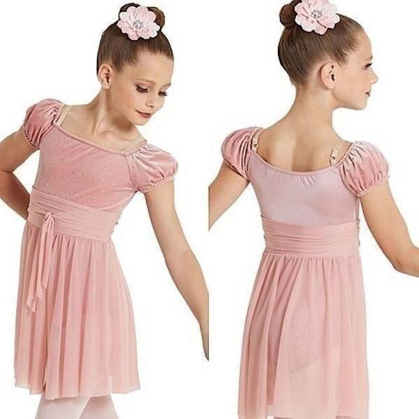 WEISSMAN Dance Costume pink rhinestone A Thousand Years 12242 child IC 7/8