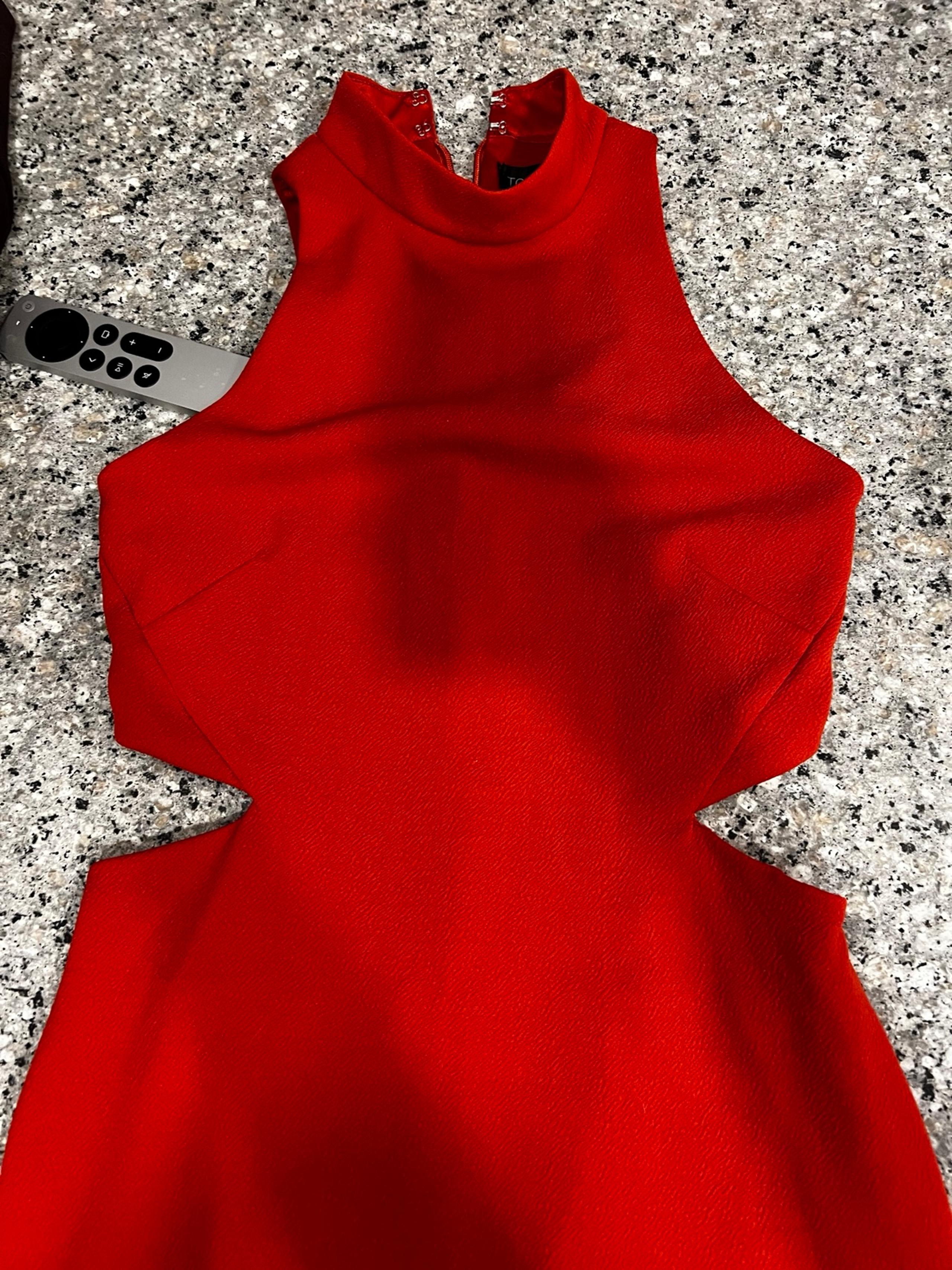 Topshop red cocktail dress