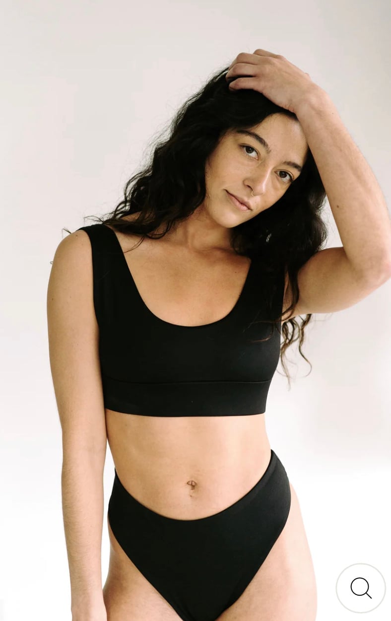Londre Black Two Piece Swimsuit