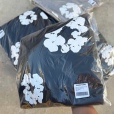 Black Denim Tear Hoodie