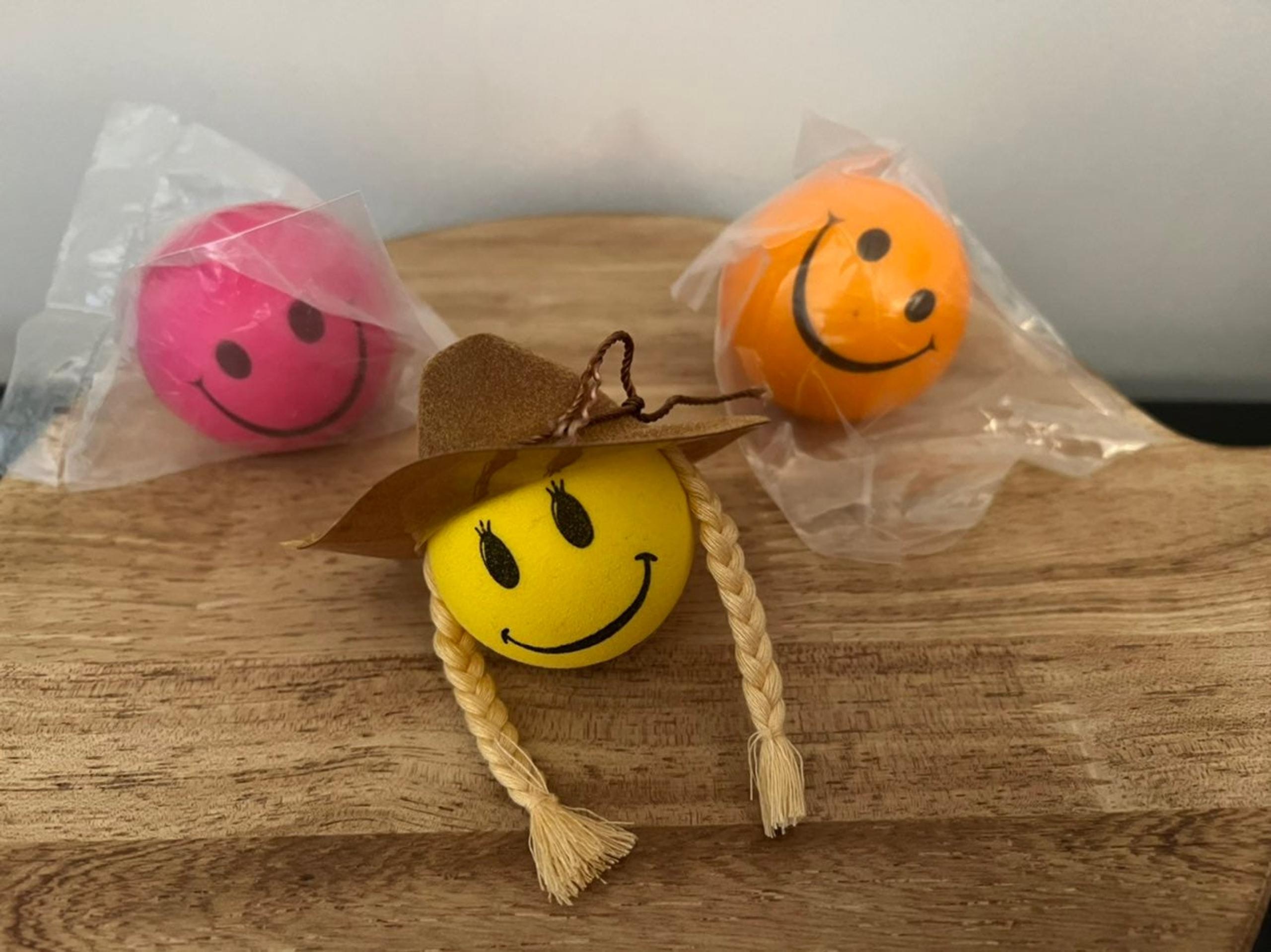 Happy Face Cowboy Hat Stress Balls