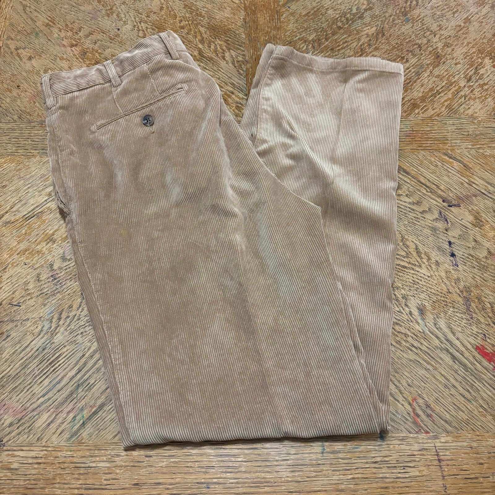 Peter Millar Corduroy Mens Pants Nanolux Tan Size 33 X 33. See pictures for refe