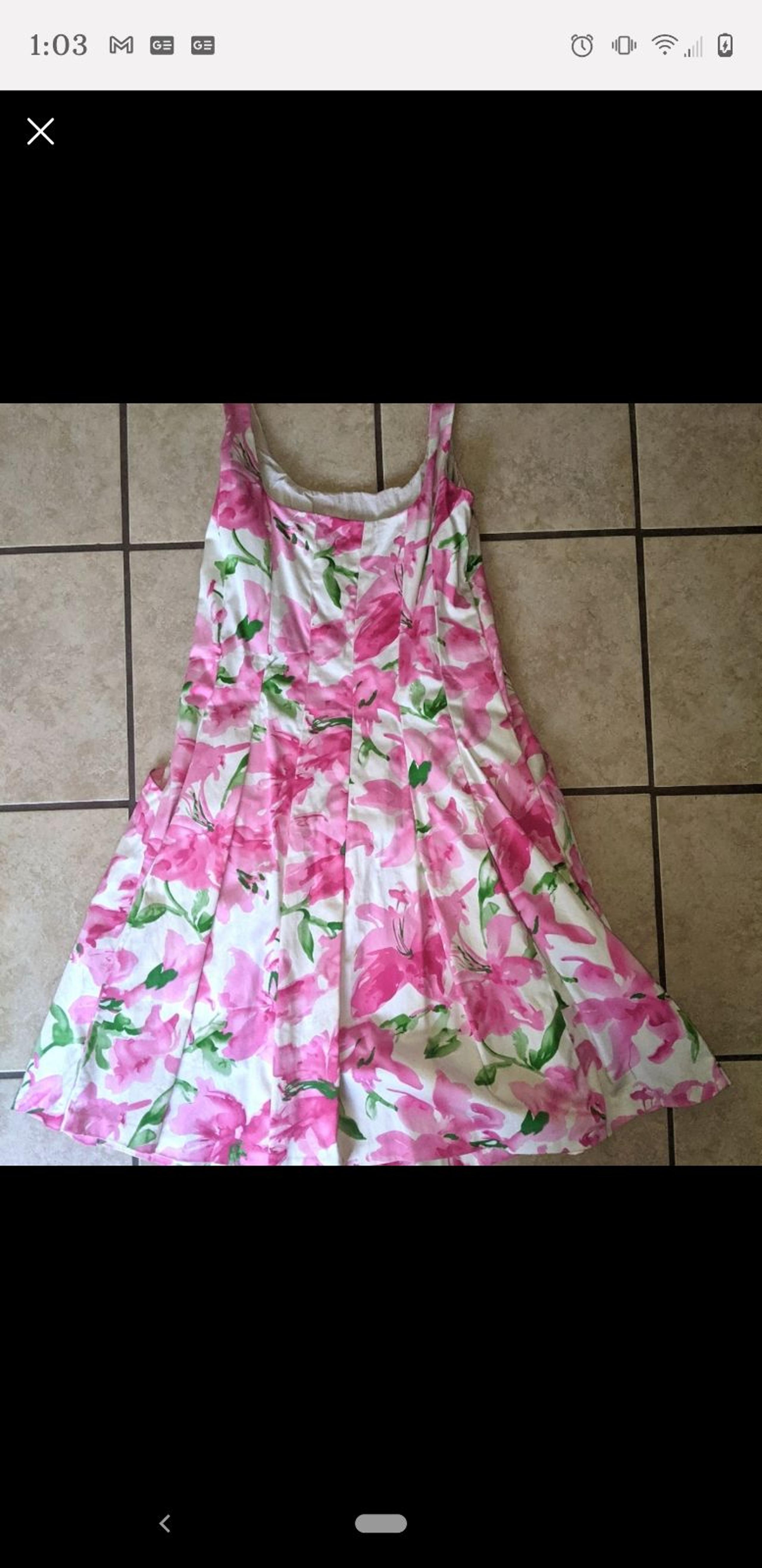 American Living Pink Floral Midi Dress