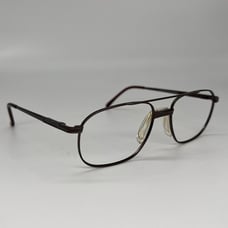 Horizon Eyewear Marine Aviator Men's Full Eyeglass Frames Metal Brown 54-18-135