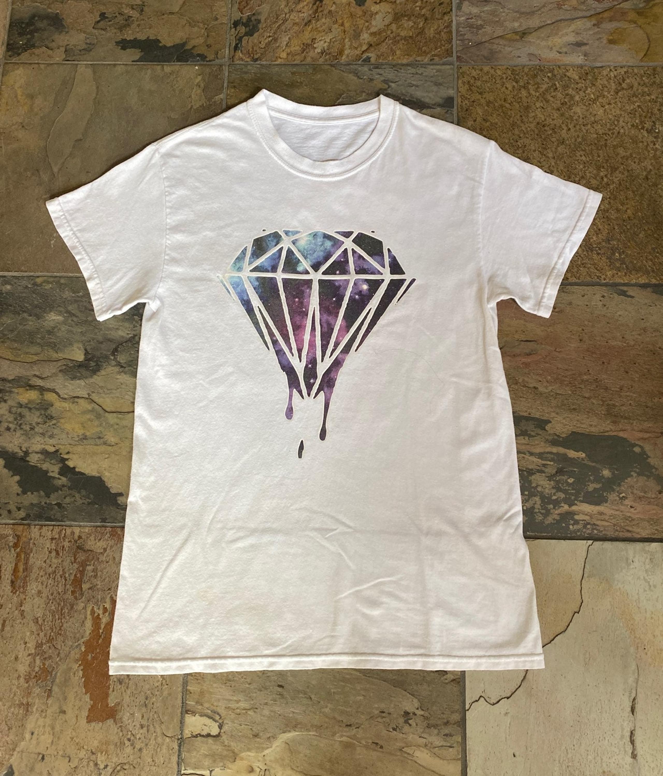 Boys L XL Diamond Supply Co White Shirt
