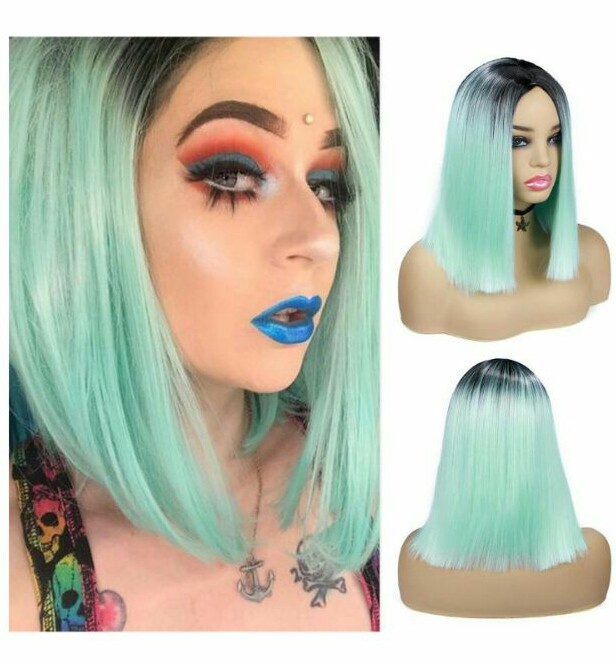 Ombre Mint Green Wig