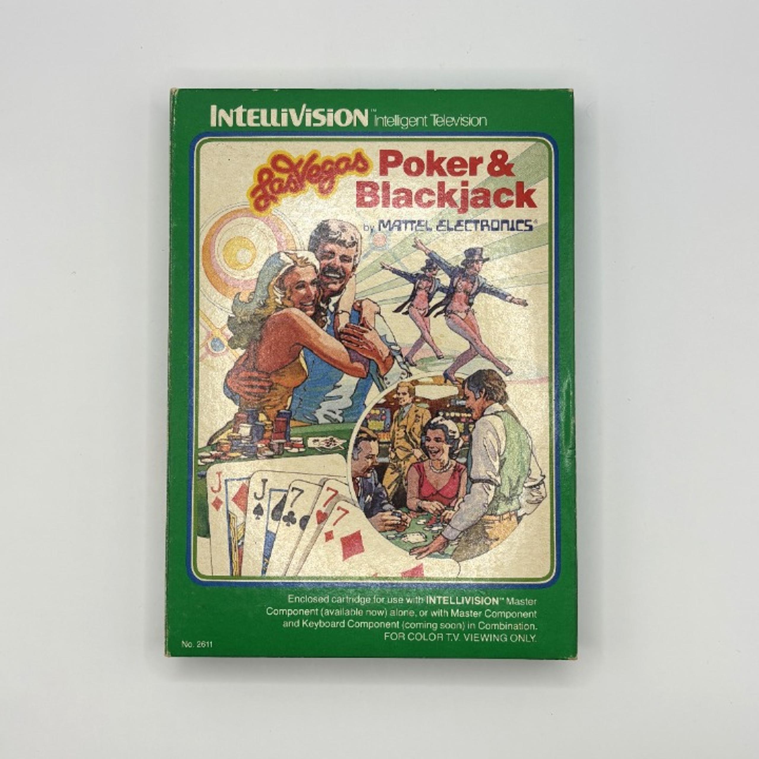 Intellivision Las Vegas Poker and Blackjack w/ Case, Manual & Game - 1979  See p