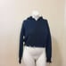 It's Our Time Fringe Hoodie Sweatshirt Sweater Size M Black New