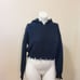 It's Our Time Fringe Hoodie Sweatshirt Sweater Size M Black New