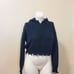 It's Our Time Fringe Hoodie Sweatshirt Sweater Size M Black New