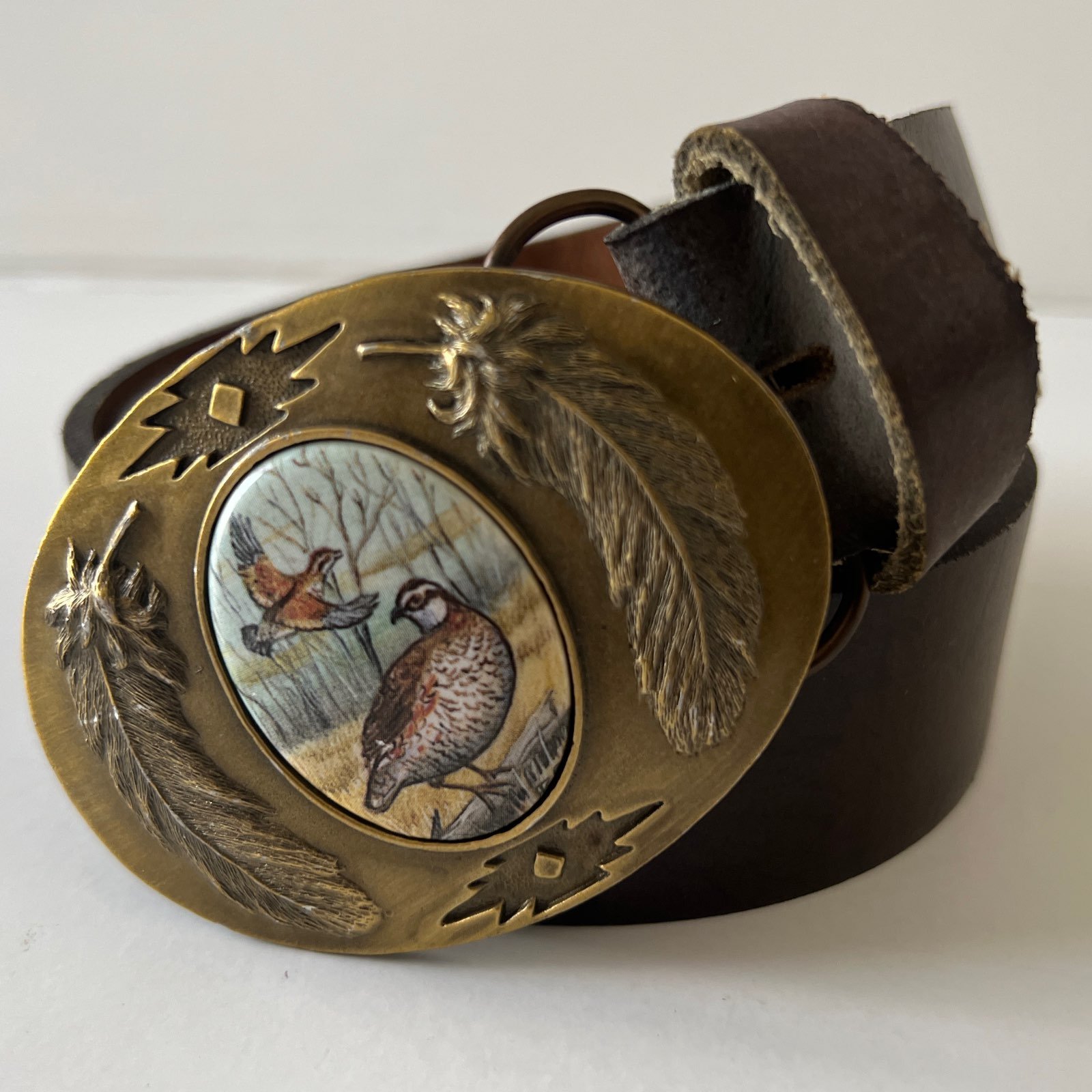 Porcelain Belt Buckle w/belt