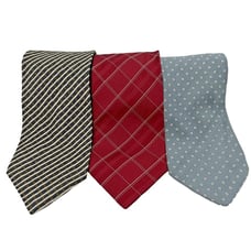 GIORGIO ARMANI Men's Silk Tie Necktie ITALY Luxury LOT of 3 EUC