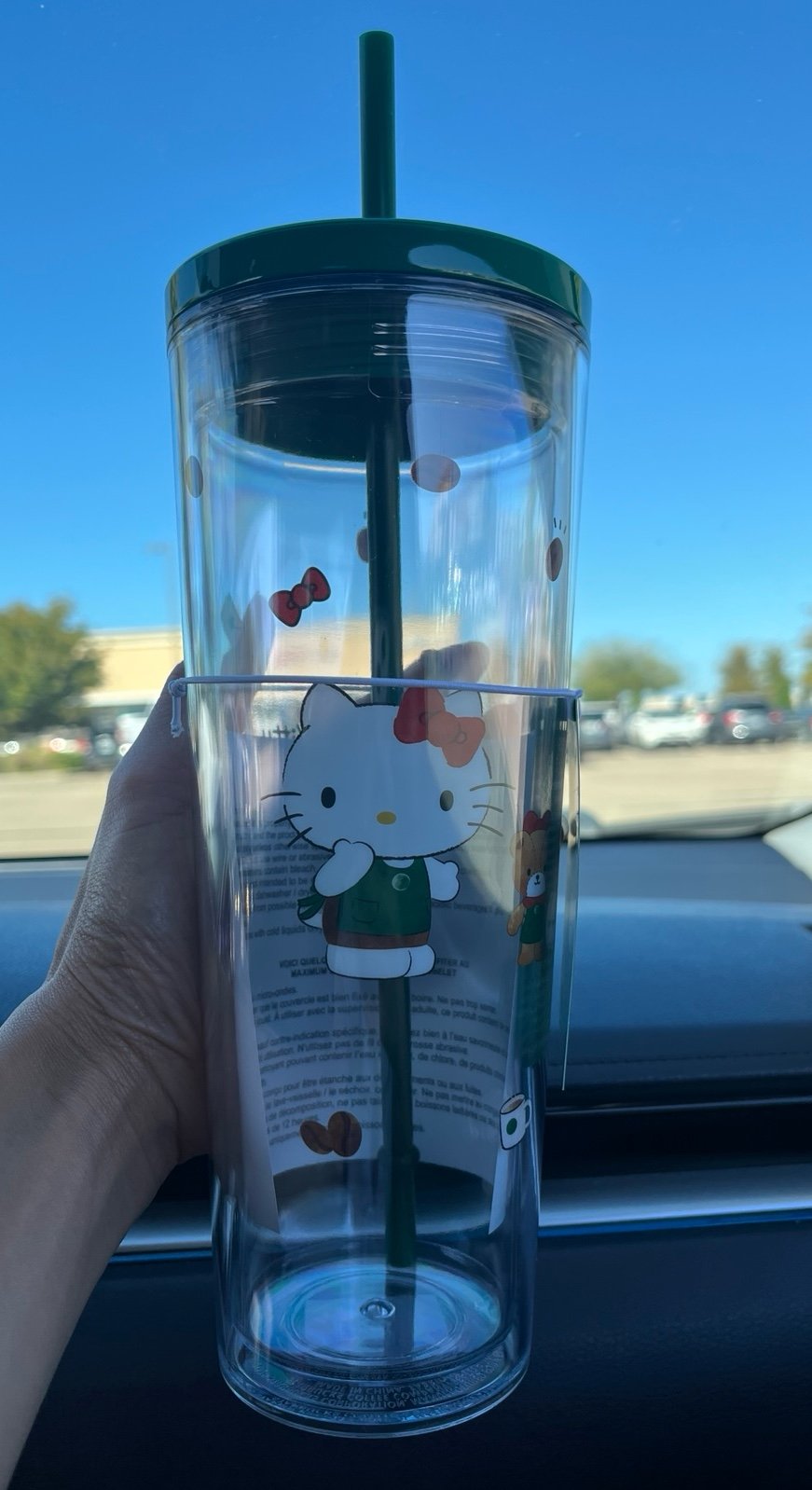 Hello Kitty Starbucks Cold Cup Tumbler