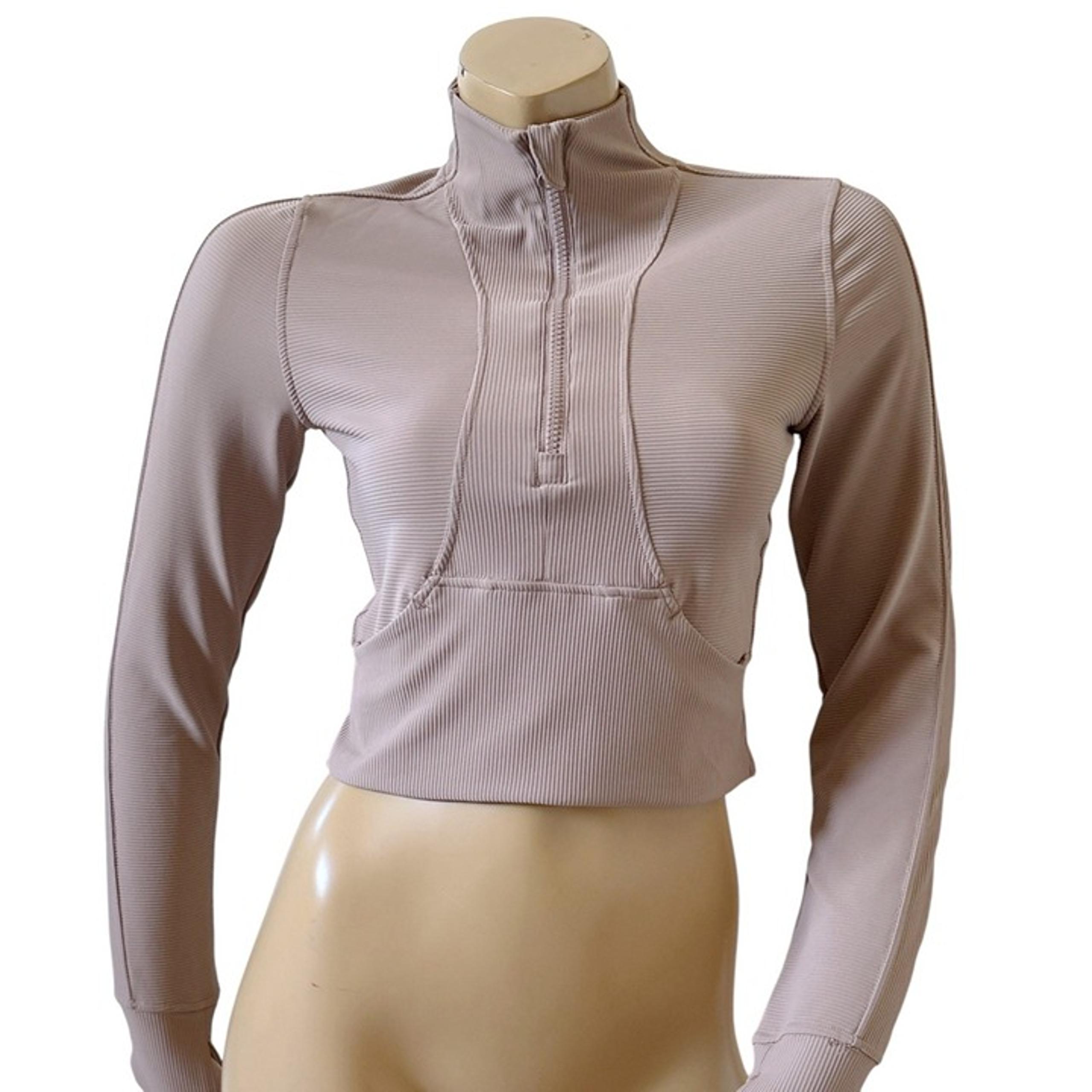 90 DEGREE Reflex Womens Size Small Half Zip Crop Thumbhole Yoga Athletic Jacket - 90 Degree By Reflex